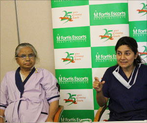 Dr. Aparna Jaswal (Right) with Patient
