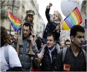 To Back Gay Marriage Tens of Thousands Rally in France To Back Gay Marriage Tens of Thousands Rally in France