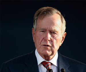 Former US President George Bush Broke a Neck Bone, But in a Stable Condition Now