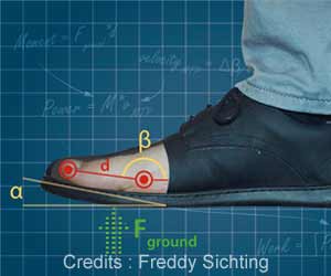 Curve at Shoe Tips may Lead to Weaker Muscles