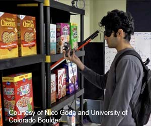 Smart Walking Stick That can Help Visually Impaired to Enjoy Shopping and Find a Seat