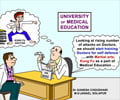 Cartoon on Martial Art for Future medical Students