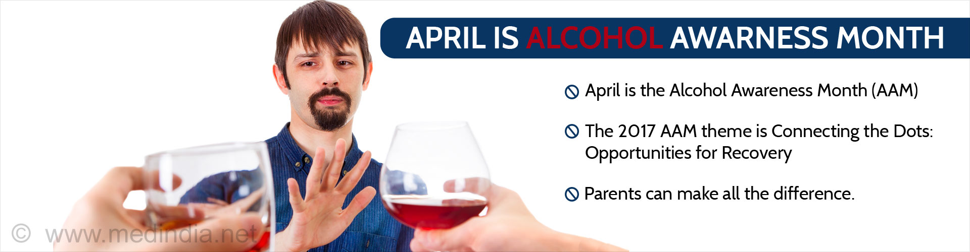 April is Alcohol Awareness Month
- April is the Alcohol Awareness Month (AAM)
- The 2017 AAM theme is 