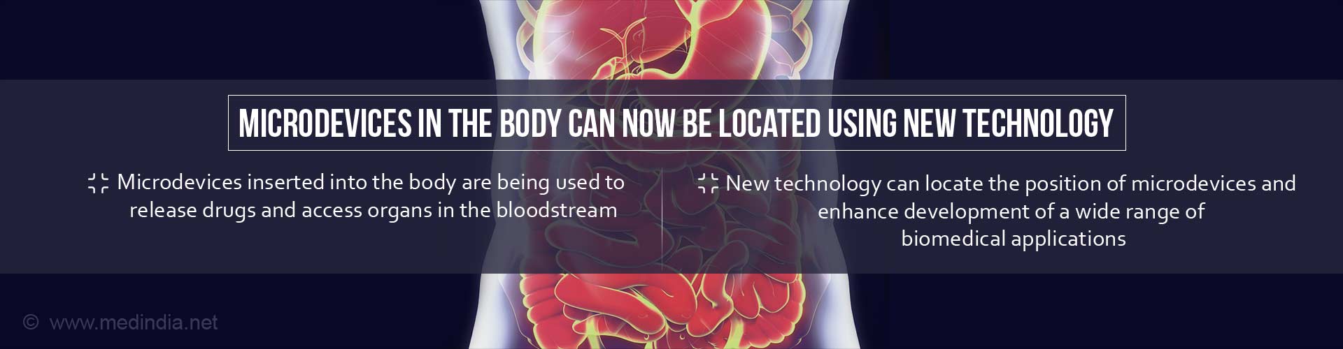 Microdevices in the body can now be located using new technology
- microdevices inserted into the body are being used to release drugs and access organs in the bloodstream
- new technology can locate the position of micro devices and enhance development of a wide range of biomedical applications