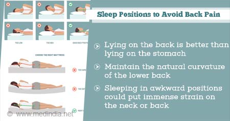 sleeping positions to avoid back pain